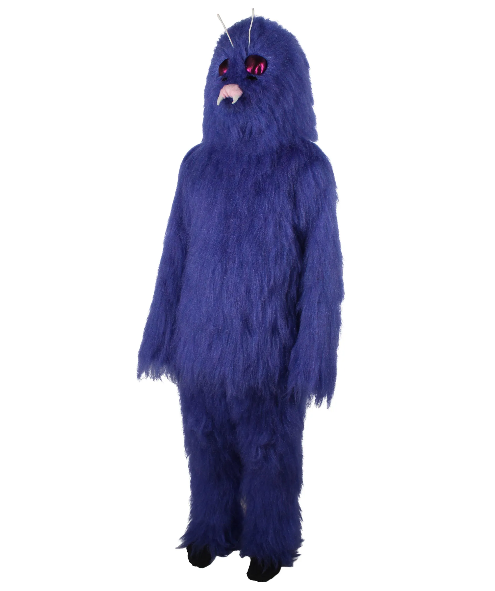HPO Adult Unisex Cartoon Purple Furry Bug Costume| Perfect for Halloween| Flame-retardant Synthetic Fabric