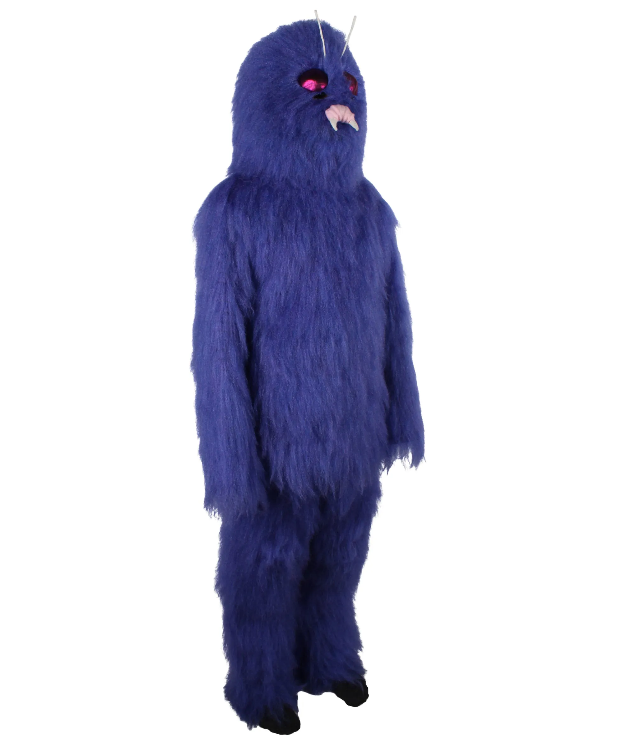 HPO Adult Unisex Cartoon Purple Furry Bug Costume| Perfect for Halloween| Flame-retardant Synthetic Fabric