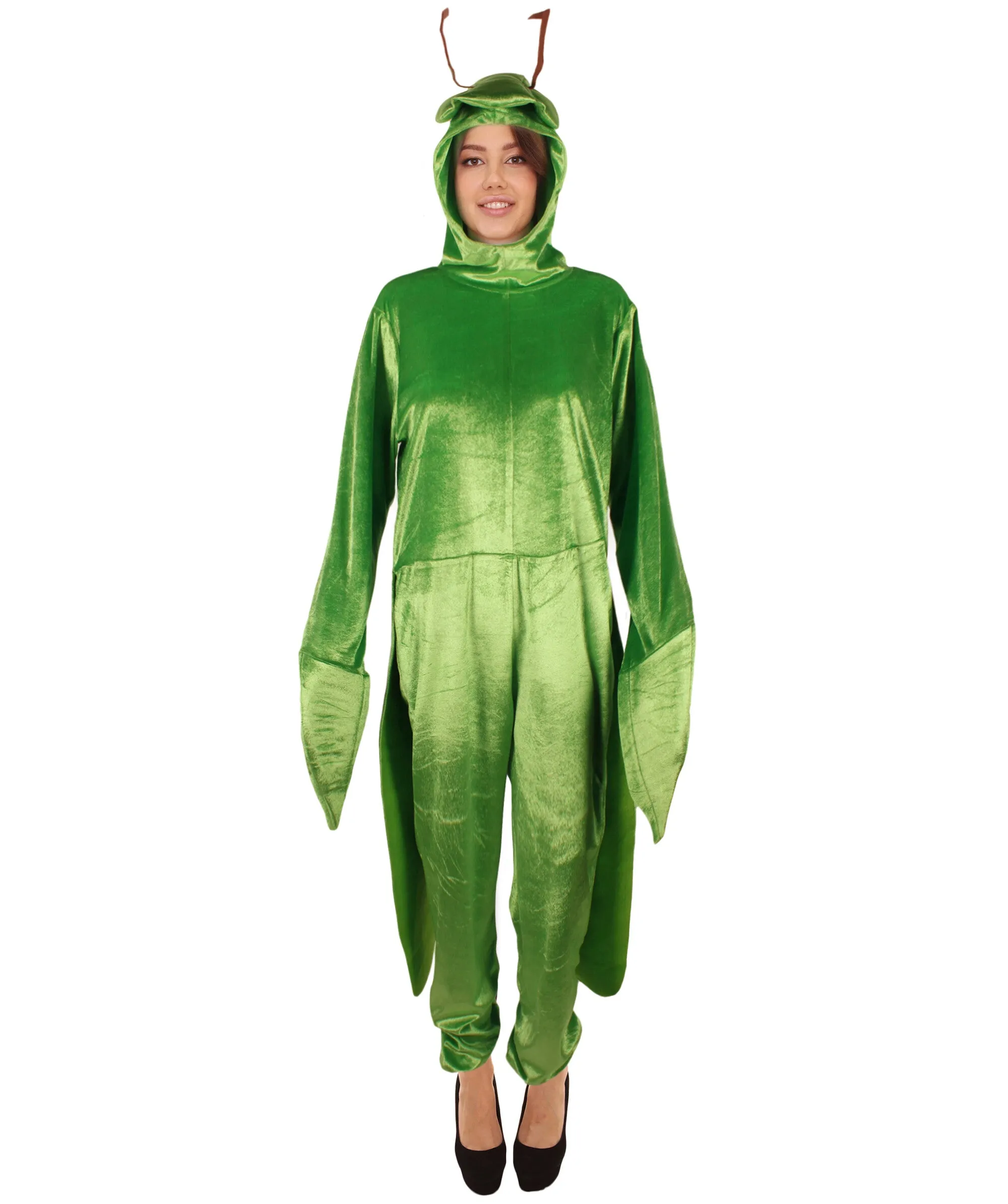 HPO Adult Unisex Green Mantis Costume I Perfect for Halloween I Flame-retardant Synthetic Fabric