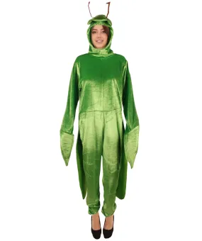 HPO Adult Unisex Green Mantis Costume I Perfect for Halloween I Flame-retardant Synthetic Fabric