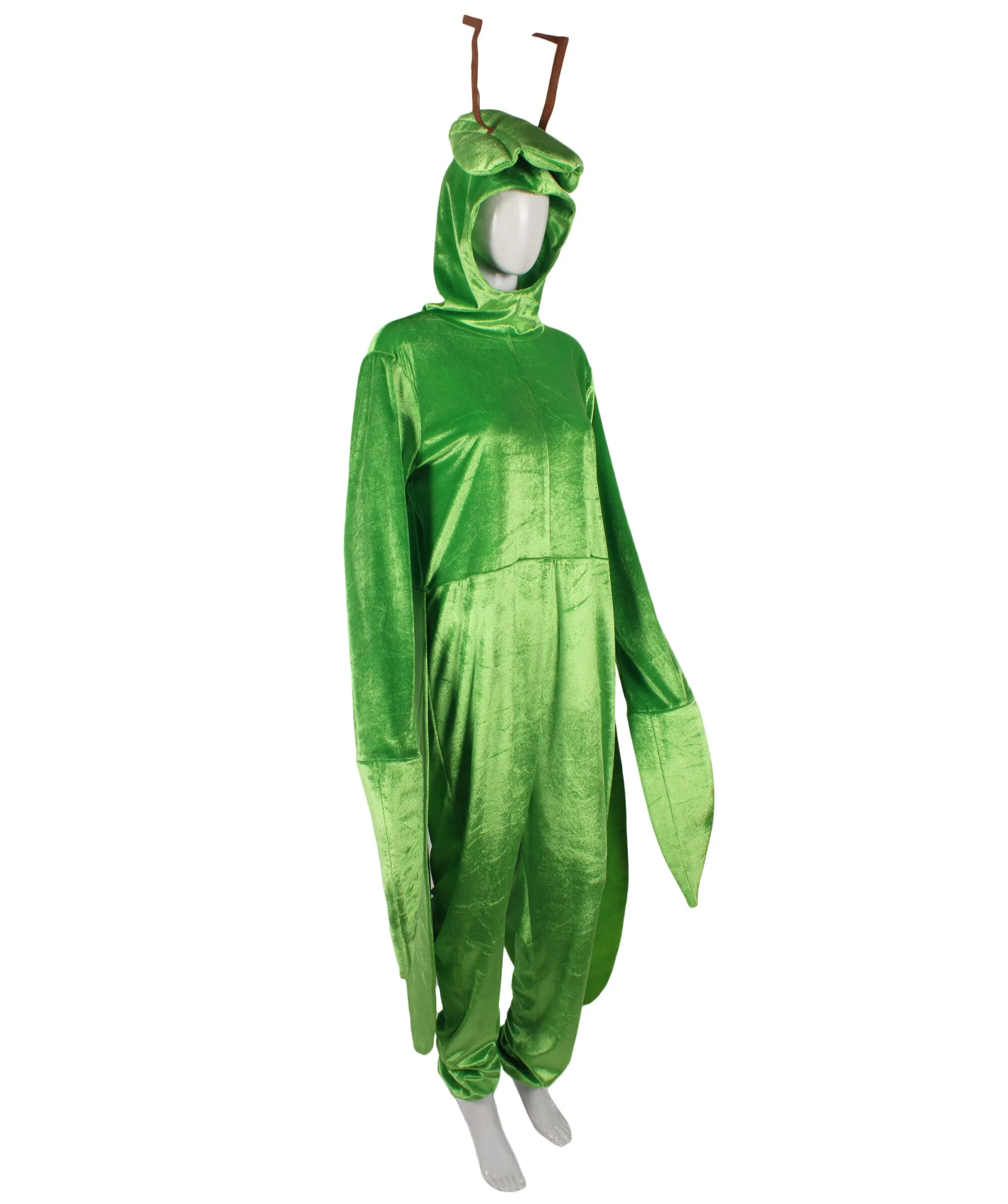 HPO Adult Unisex Green Mantis Costume I Perfect for Halloween I Flame-retardant Synthetic Fabric