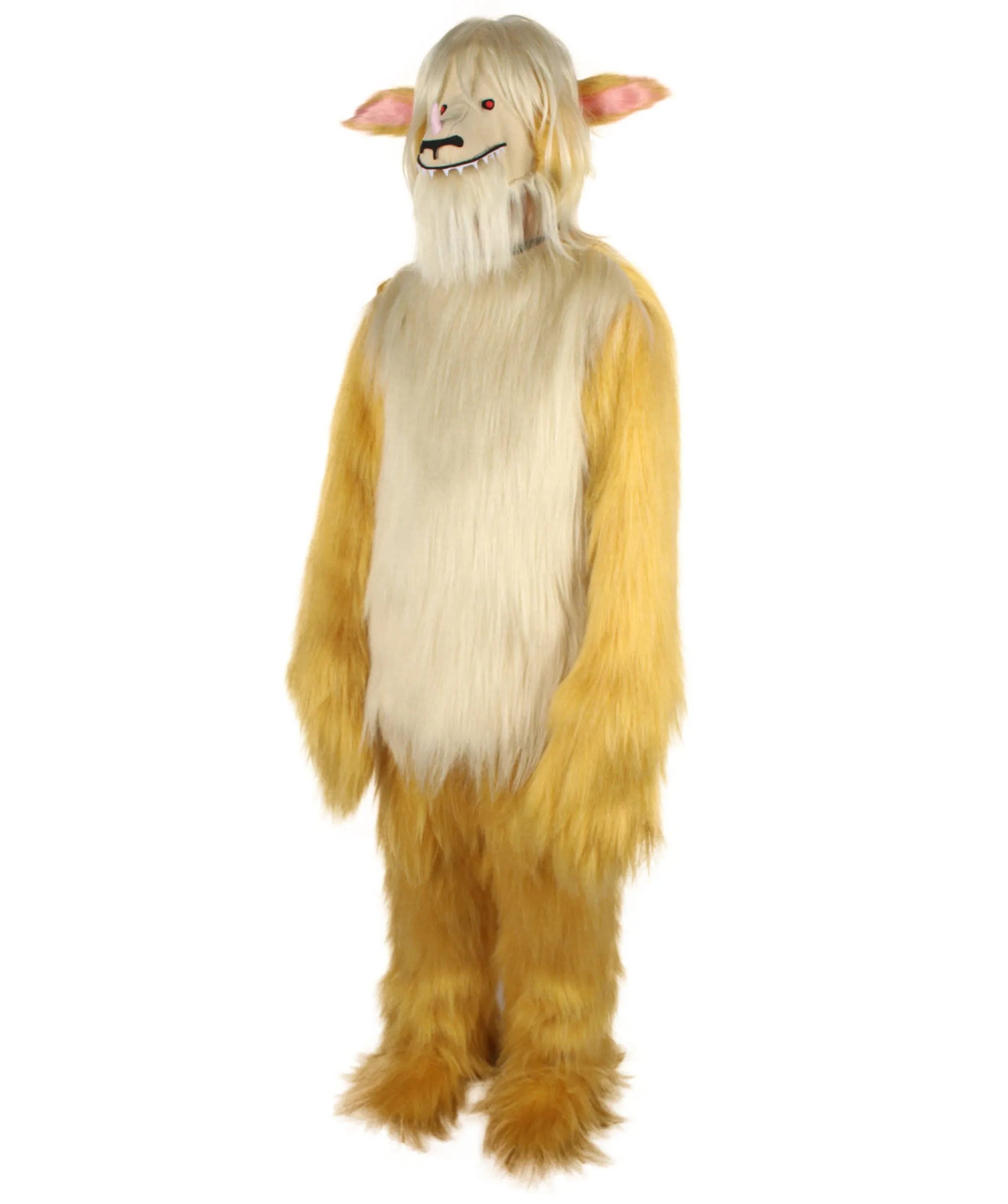 HPO Adult Unisex Unicorn Demon Blonde Doggy Costume| Perfect for Halloween| Flame-retardant Synthetic Fabric