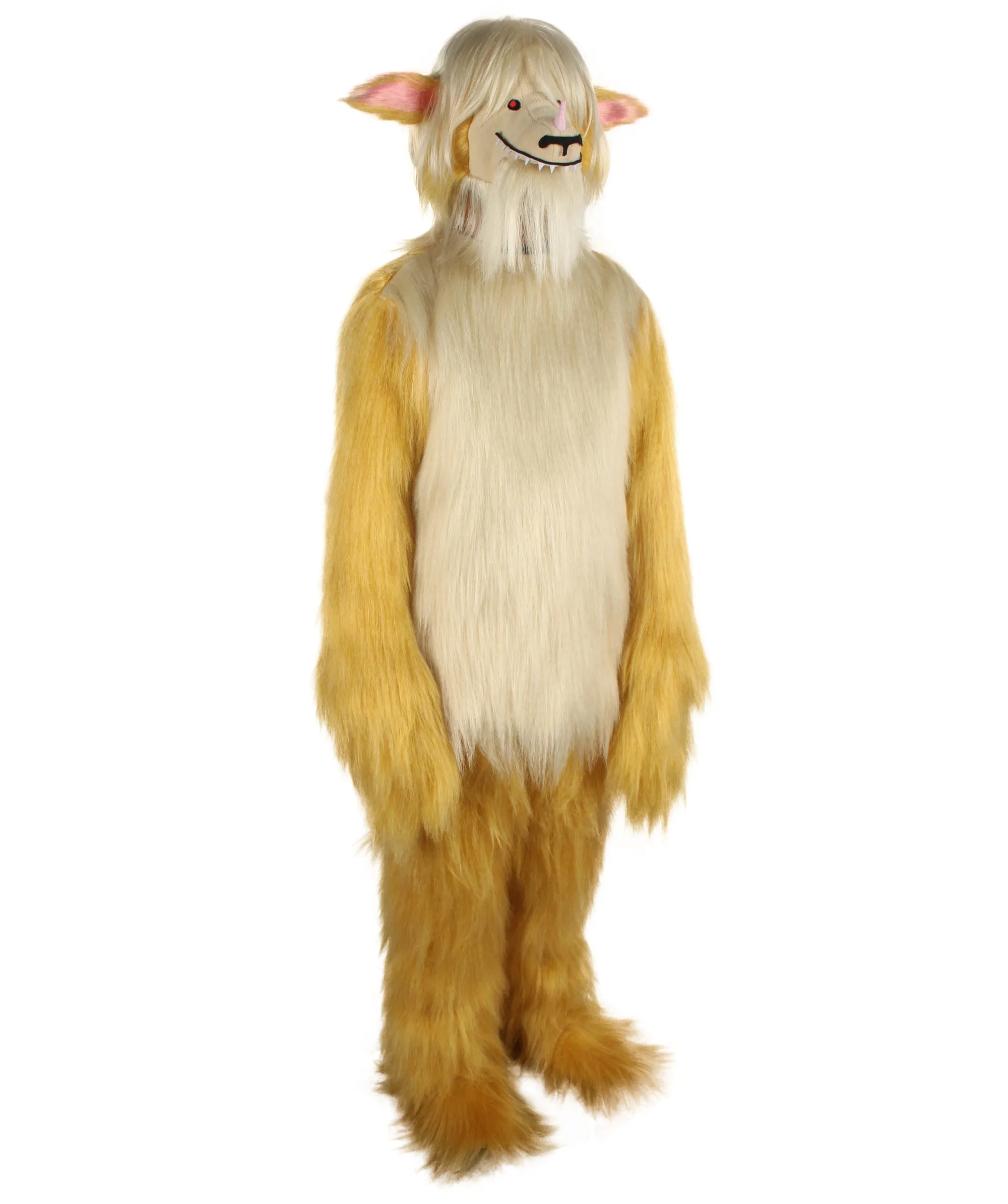 HPO Adult Unisex Unicorn Demon Blonde Doggy Costume| Perfect for Halloween| Flame-retardant Synthetic Fabric