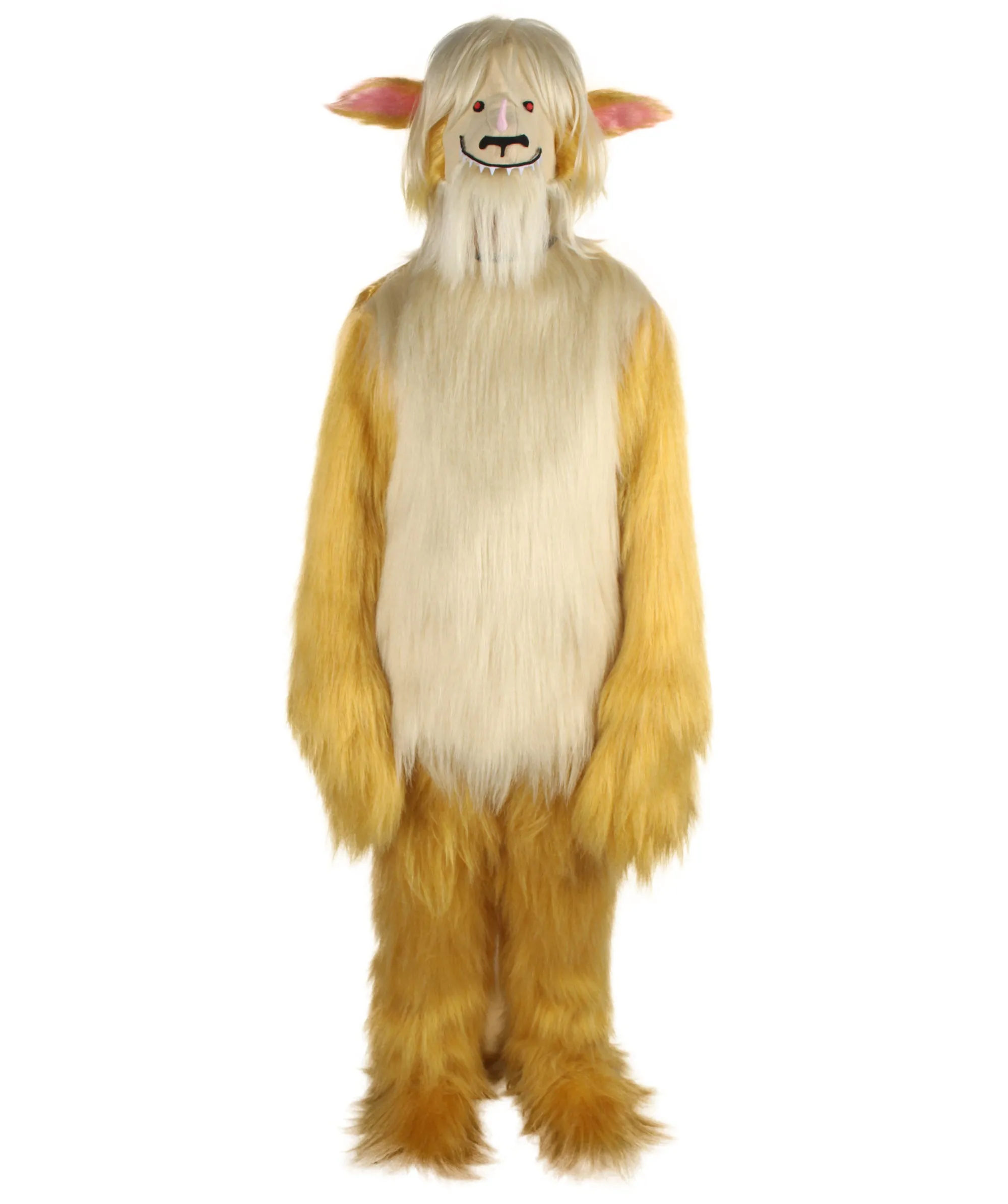 HPO Adult Unisex Unicorn Demon Blonde Doggy Costume| Perfect for Halloween| Flame-retardant Synthetic Fabric