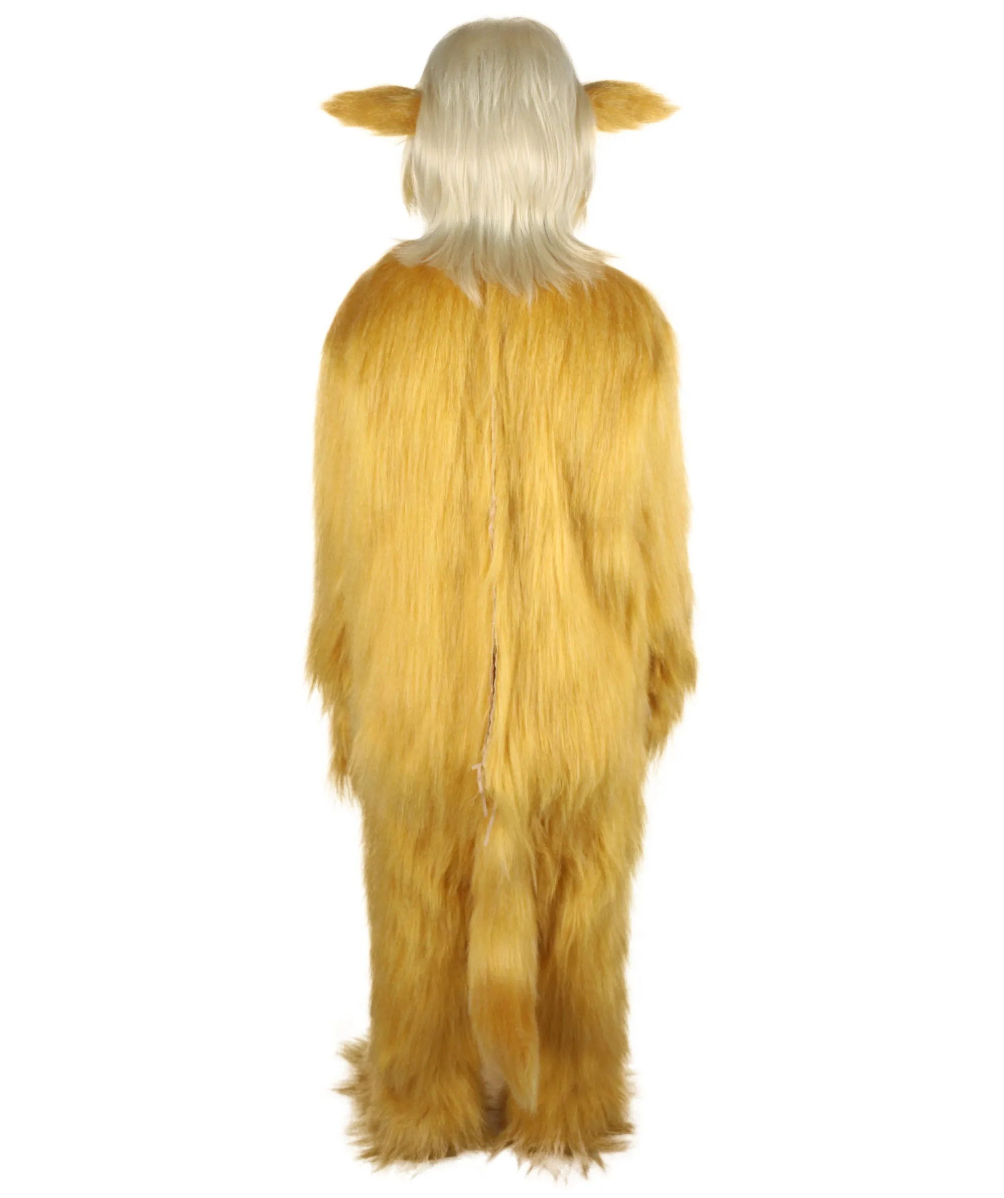 HPO Adult Unisex Unicorn Demon Blonde Doggy Costume| Perfect for Halloween| Flame-retardant Synthetic Fabric