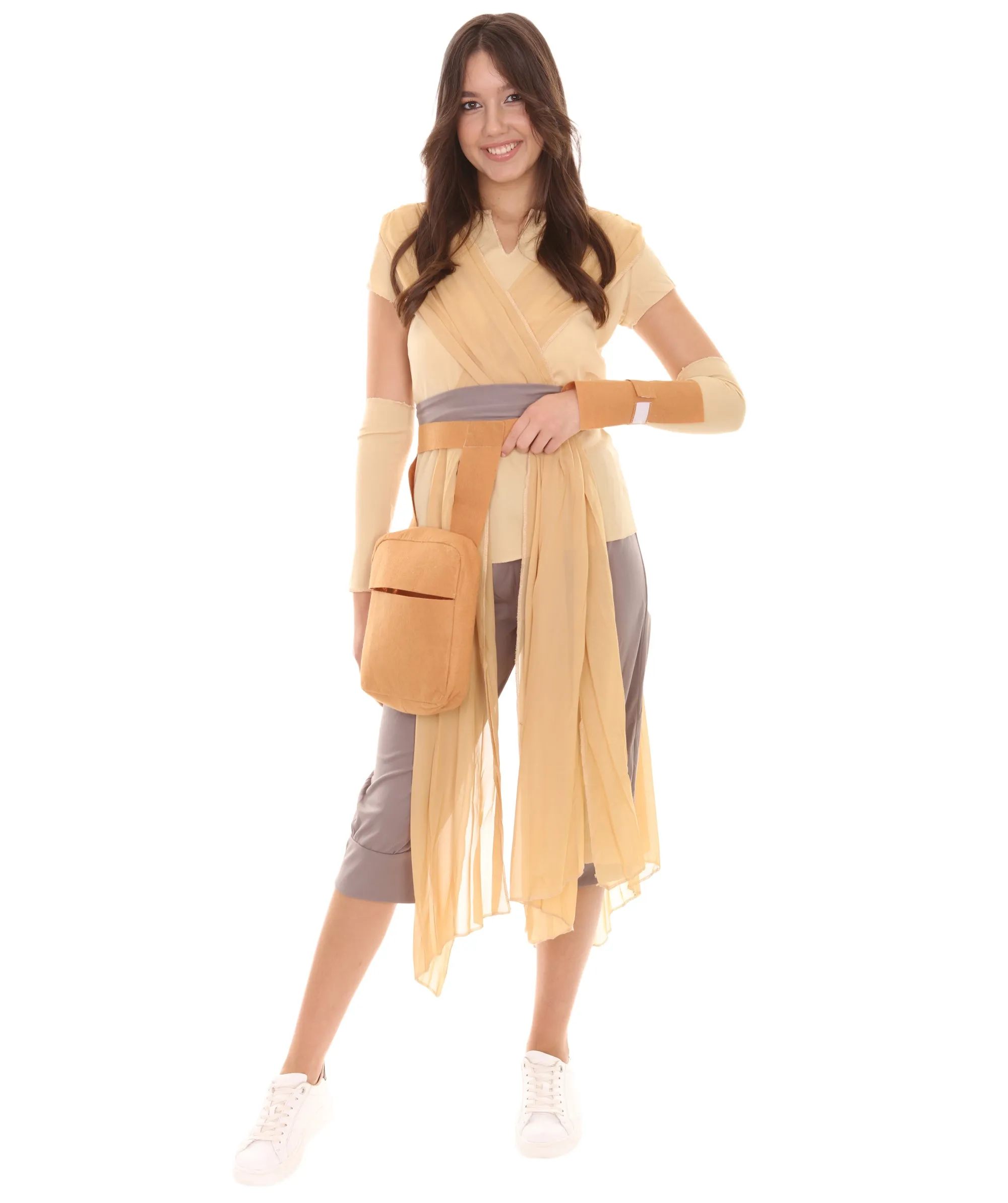 HPO Star Galaxy Space Movie Costume Bundle with Multiple Size Options  | Beige Cosplay Costume