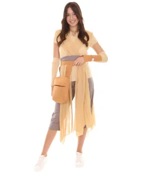 HPO Star Galaxy Space Movie Costume Bundle with Multiple Size Options  | Beige Cosplay Costume