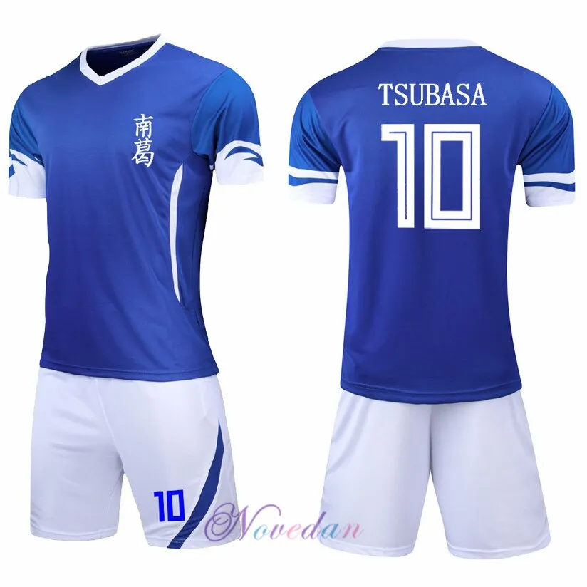 Japan Captain Tsubasa Jersey Suit Nankatsu Elementary School Tsubasa Ozora Cosplay Anime Football Shirt Clothing Sets