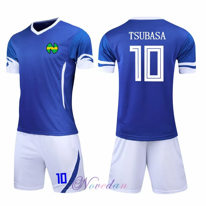 Japan Captain Tsubasa Jersey Suit Nankatsu Elementary School Tsubasa Ozora Cosplay Anime Football Shirt Clothing Sets