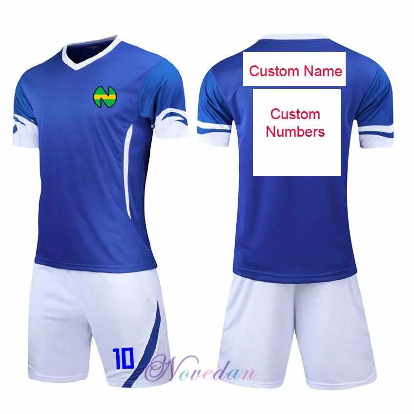 Japan Captain Tsubasa Jersey Suit Nankatsu Elementary School Tsubasa Ozora Cosplay Anime Football Shirt Clothing Sets