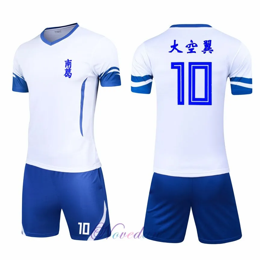 Japan Captain Tsubasa Jersey Suit Nankatsu Elementary School Tsubasa Ozora Cosplay Anime Football Shirt Clothing Sets