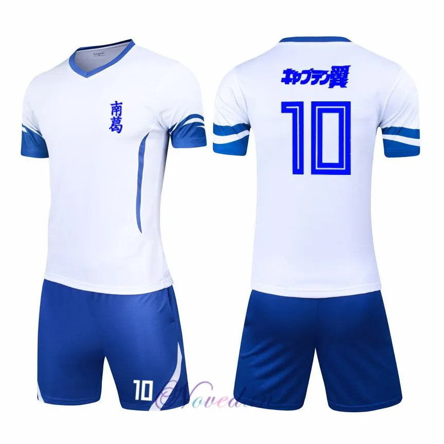 Japan Captain Tsubasa Jersey Suit Nankatsu Elementary School Tsubasa Ozora Cosplay Anime Football Shirt Clothing Sets