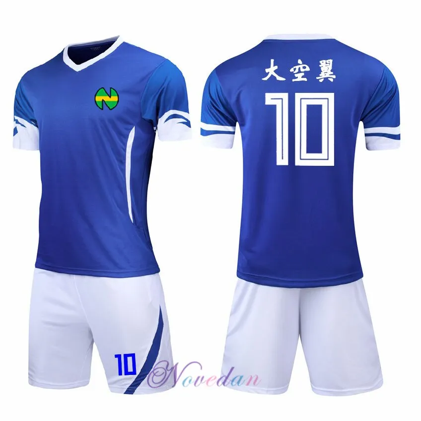 Japan Captain Tsubasa Jersey Suit Nankatsu Elementary School Tsubasa Ozora Cosplay Anime Football Shirt Clothing Sets