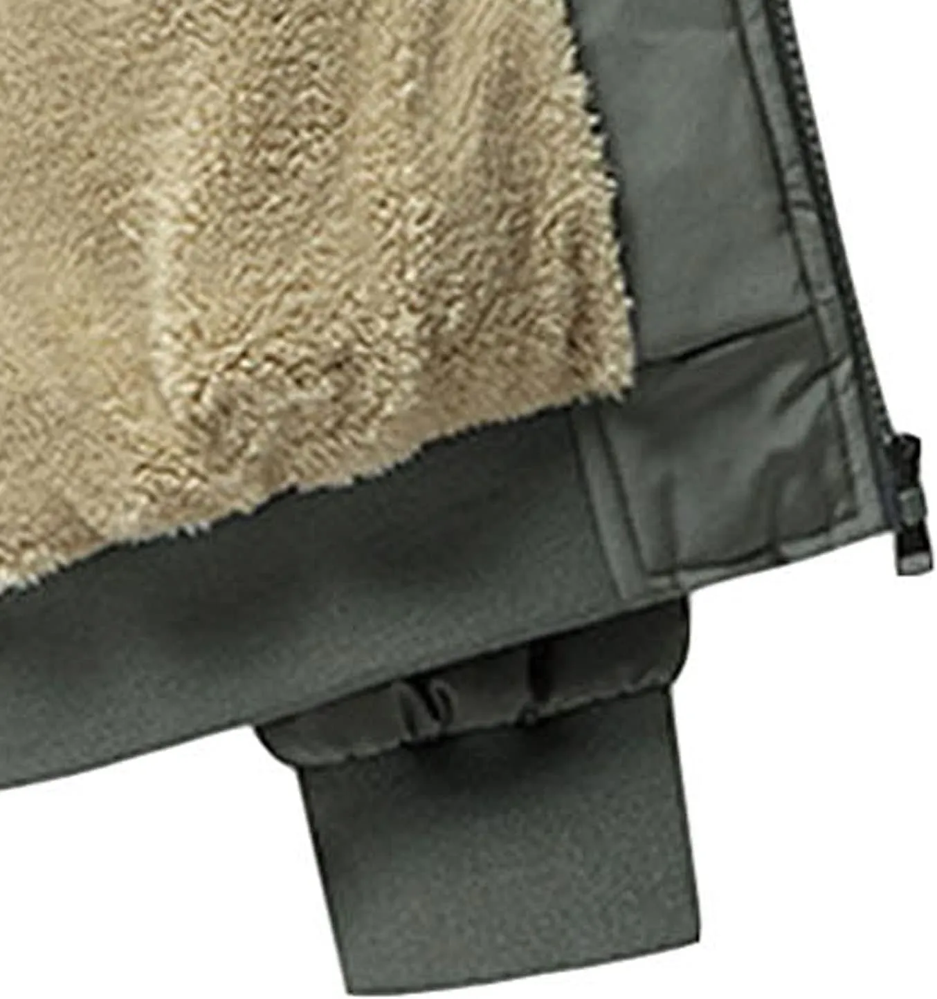 JEsilunmaMY Men's Warm Winter Thicken Sherpa Jacket Full Zip Stand Collar Fleece Lined Coat Casual Bomber Cotton Jacket