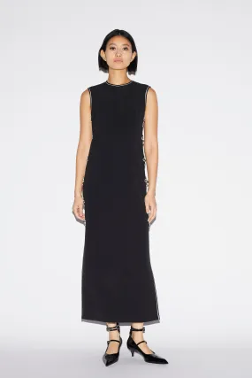 JING DRESS BLACK CREPE