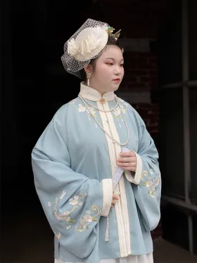 Liling Hudie 立领蝴蝶 Butterfly Standing Collar Plus Sized Ming Shirt