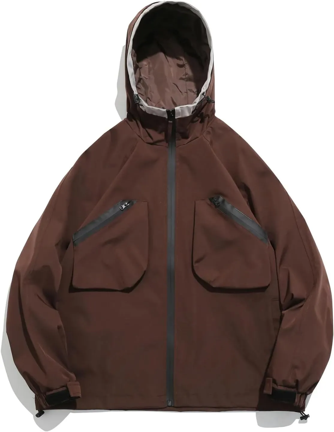 LIXINGHEITANG Europe Sprint Mountaineering Coat Large Pocket Workwear Hooded Jacket Men Women Trekking Riding