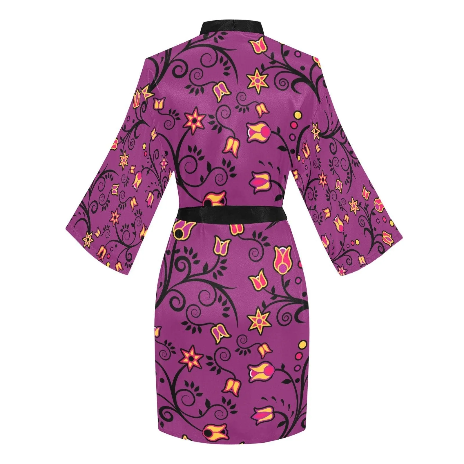 Lollipop Star Long Sleeve Satin Robe