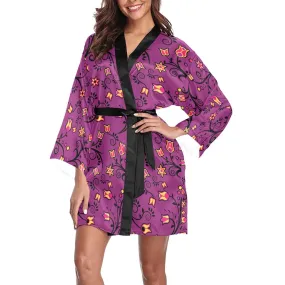 Lollipop Star Long Sleeve Satin Robe