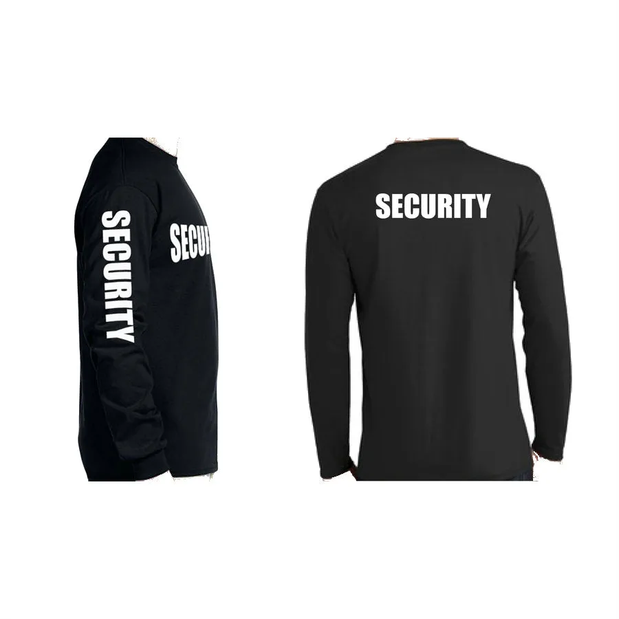 Long Sleeve Security T-Shirt Black