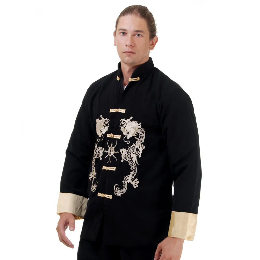Majestic Chinese Dragon Embroidered Tang Suit Jacket