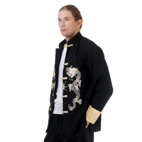 Majestic Chinese Dragon Embroidered Tang Suit Jacket