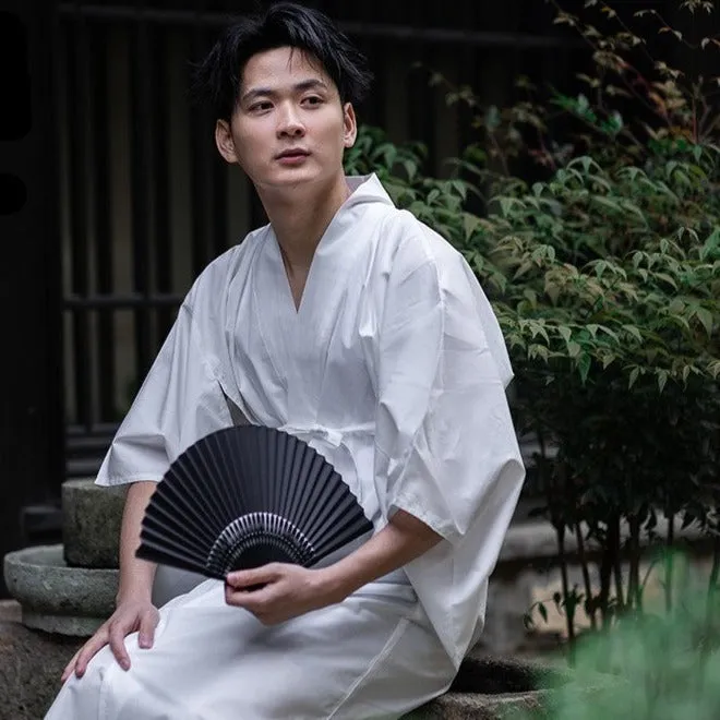 Men White Yukata Undergarment