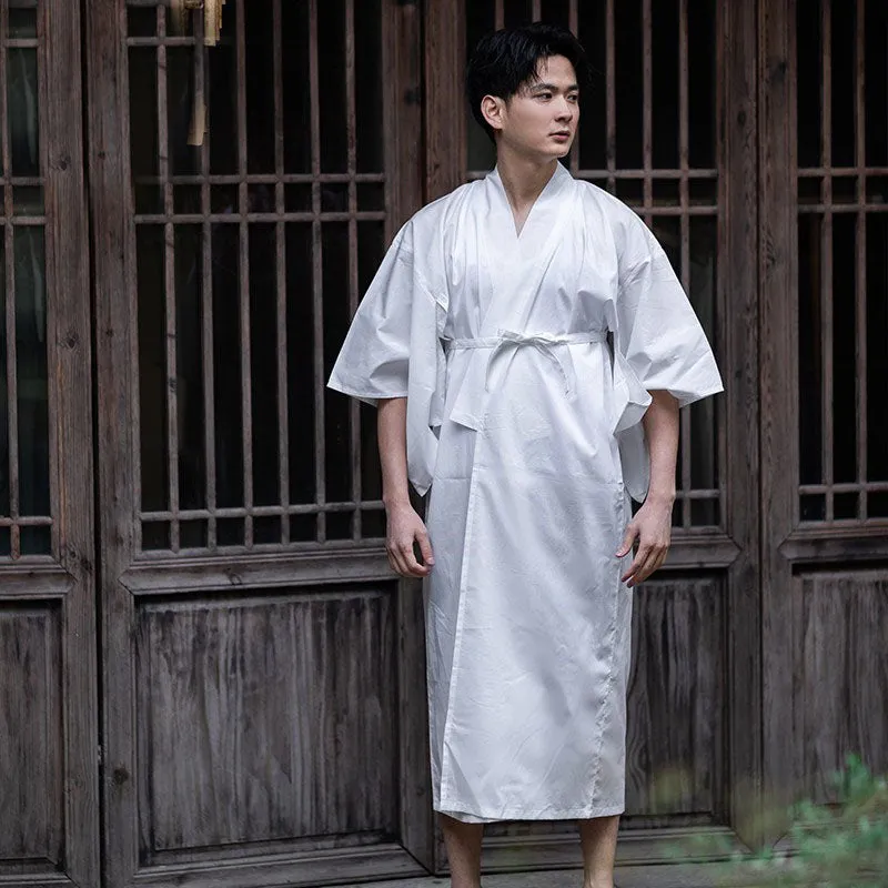 Men White Yukata Undergarment
