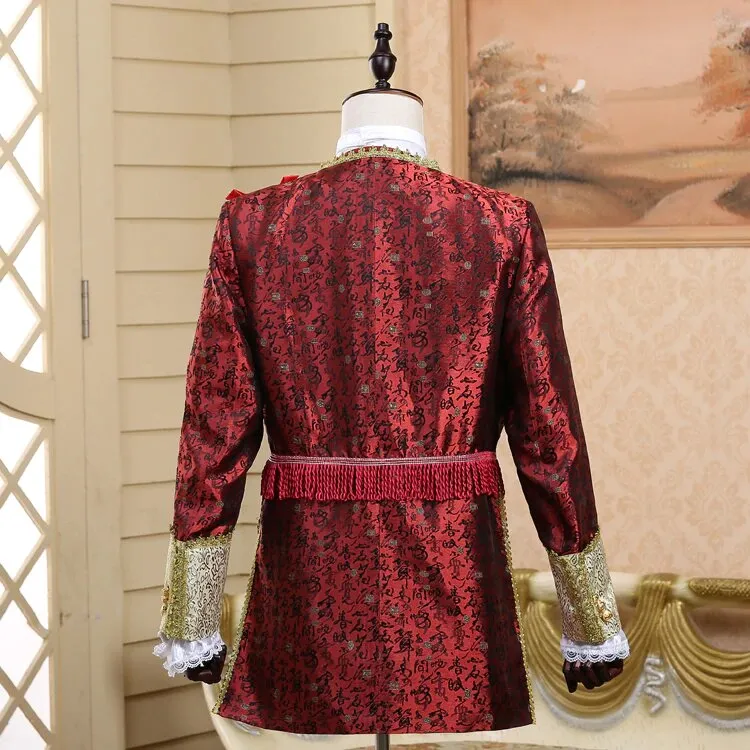 Men's Autumn/Winter Court Marshal Style Five-Piece Suit | Men's Masquerade Costume
