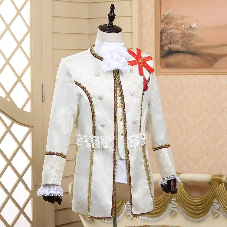 Men's Autumn/Winter Court Marshal Style Five-Piece Suit | Men's Masquerade Costume