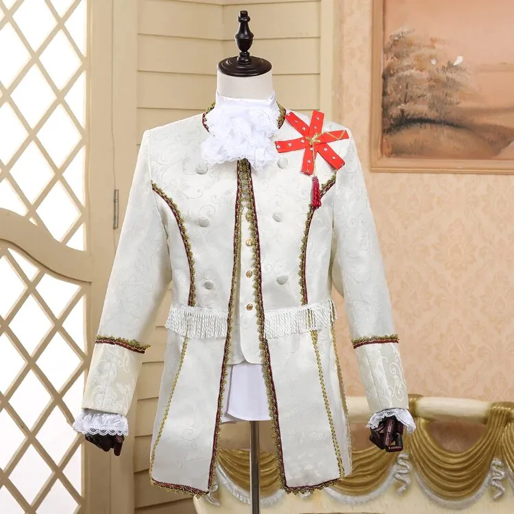 Men's Autumn/Winter Court Marshal Style Five-Piece Suit | Men's Masquerade Costume
