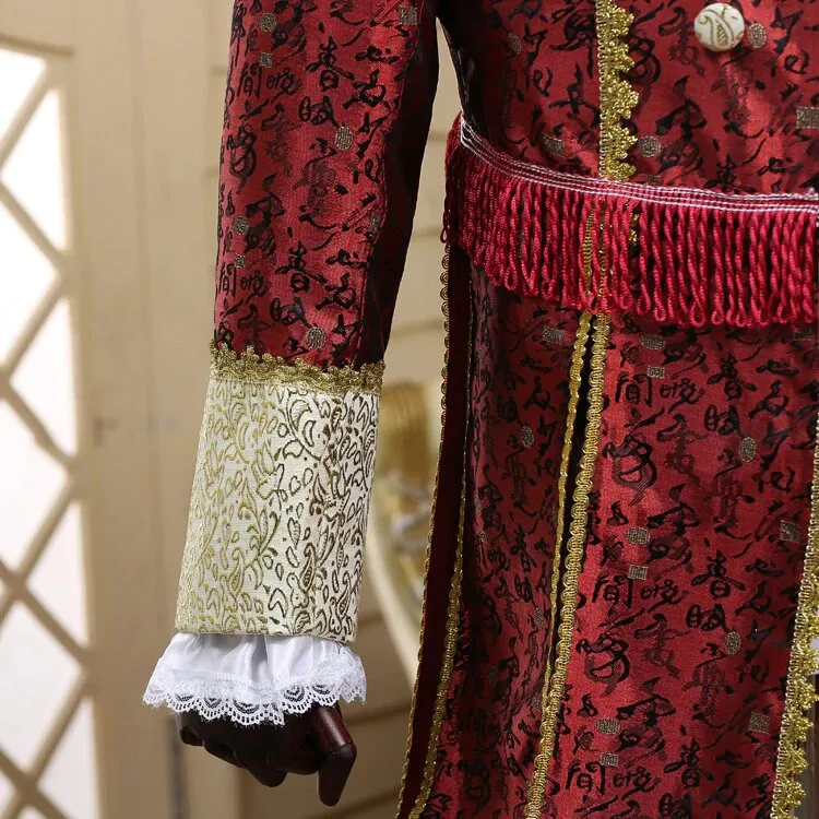 Men's Autumn/Winter Court Marshal Style Five-Piece Suit | Men's Masquerade Costume