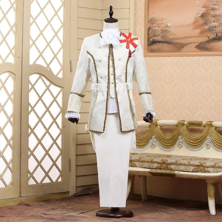Men's Autumn/Winter Court Marshal Style Five-Piece Suit | Men's Masquerade Costume