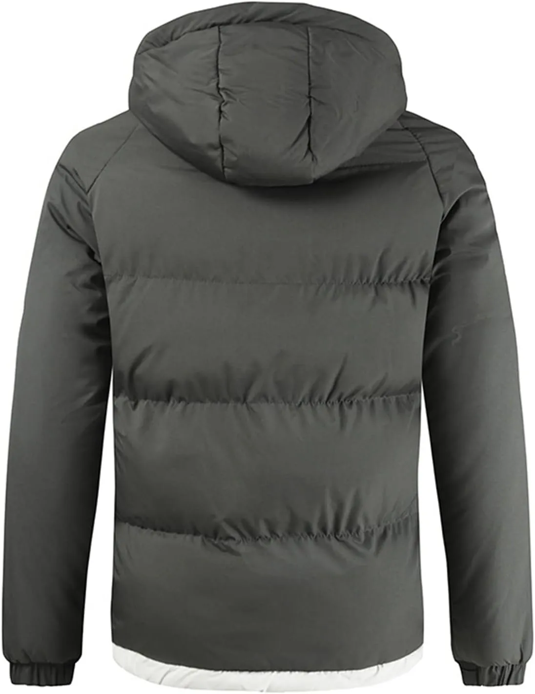 Men's Jacket-Casual Winter Cotton Jacket Coat Thicken Hooded Cargo Coat Outerwear Down Puffer Jacket