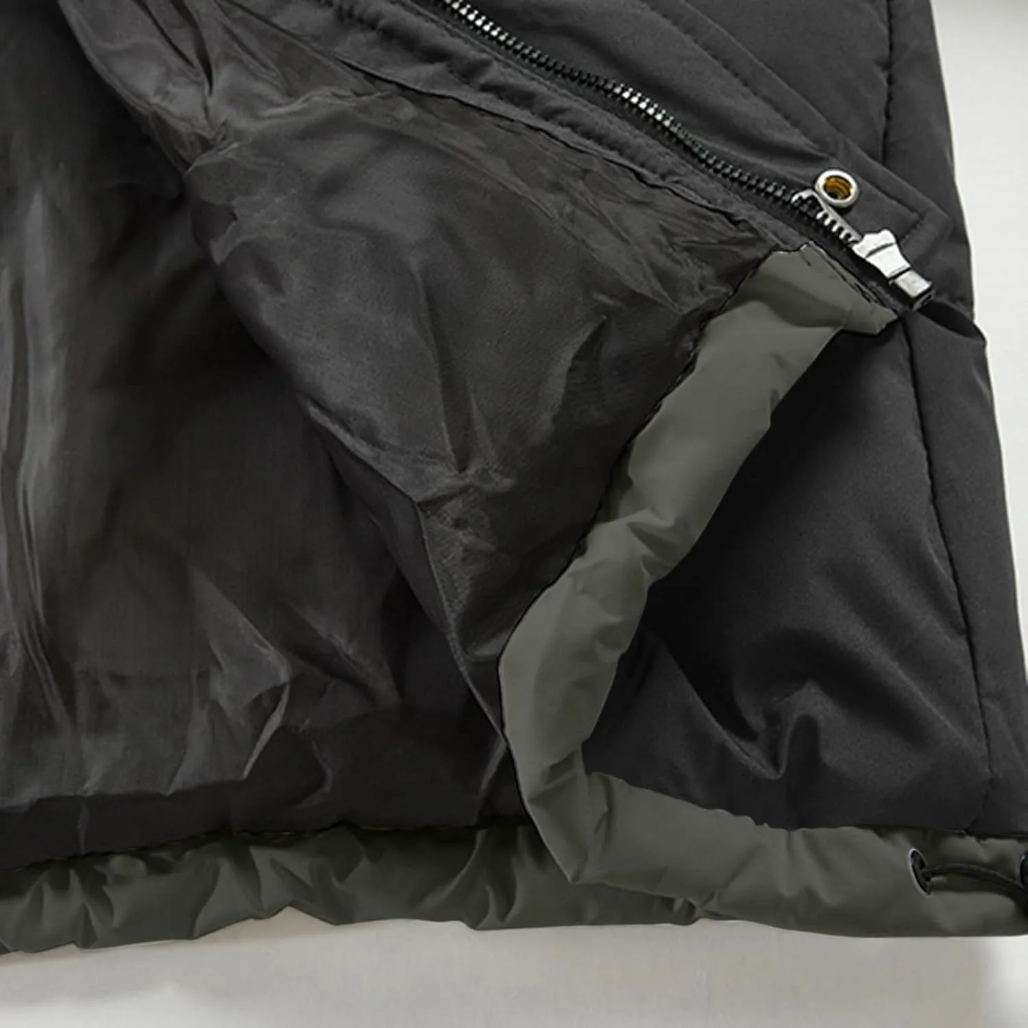 Men's Jacket-Casual Winter Cotton Jacket Coat Thicken Hooded Cargo Coat Outerwear Down Puffer Jacket