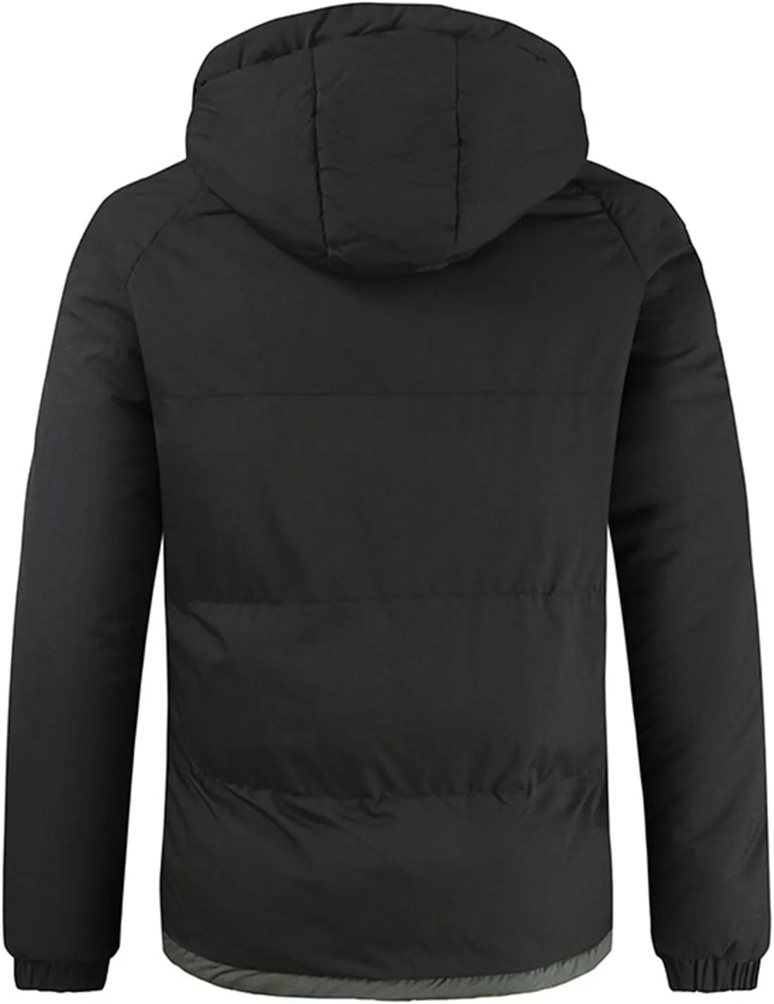 Men's Jacket-Casual Winter Cotton Jacket Coat Thicken Hooded Cargo Coat Outerwear Down Puffer Jacket