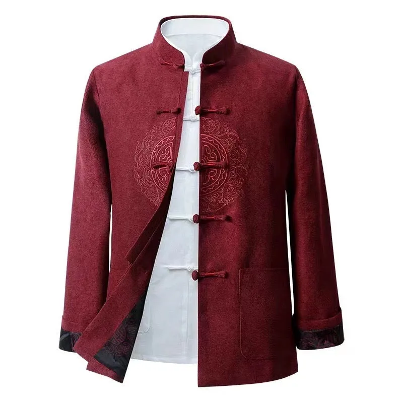 Men’s wedding suit, Chinese wedding suit, Wedding Tang Jacket, 3 color, mandarin collar