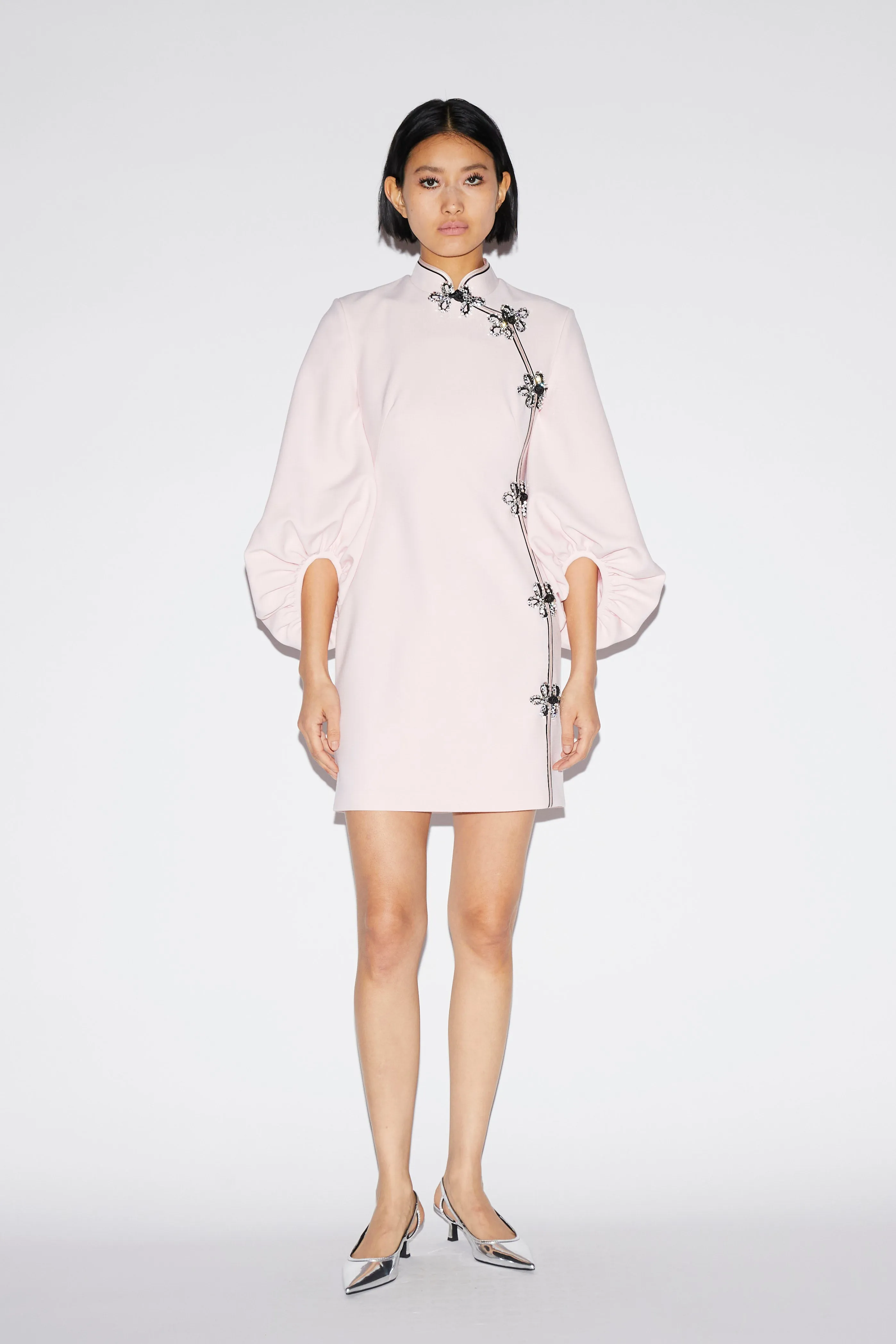 MING DRESS PINK CREPE