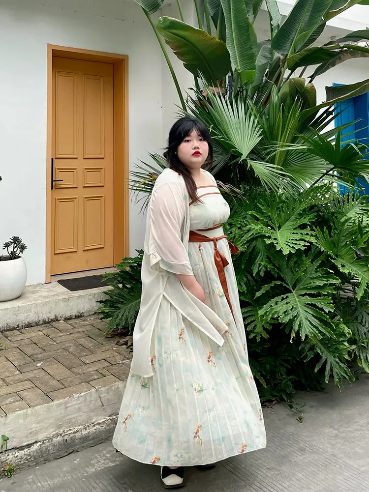 Misty Rain 烟雨 Modernized Song Dynasty Goldfish Plus Size Ruqun Set