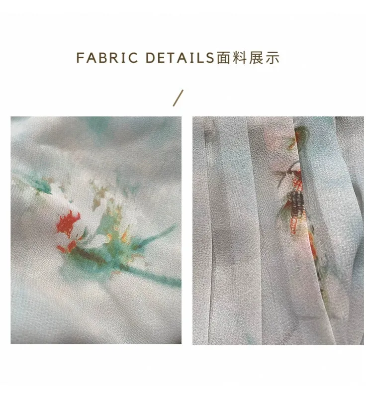 Misty Rain 烟雨 Modernized Song Dynasty Goldfish Plus Size Ruqun Set