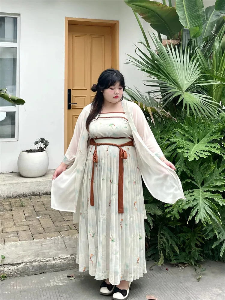 Misty Rain 烟雨 Modernized Song Dynasty Goldfish Plus Size Ruqun Set