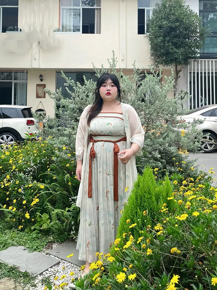 Misty Rain 烟雨 Modernized Song Dynasty Goldfish Plus Size Ruqun Set