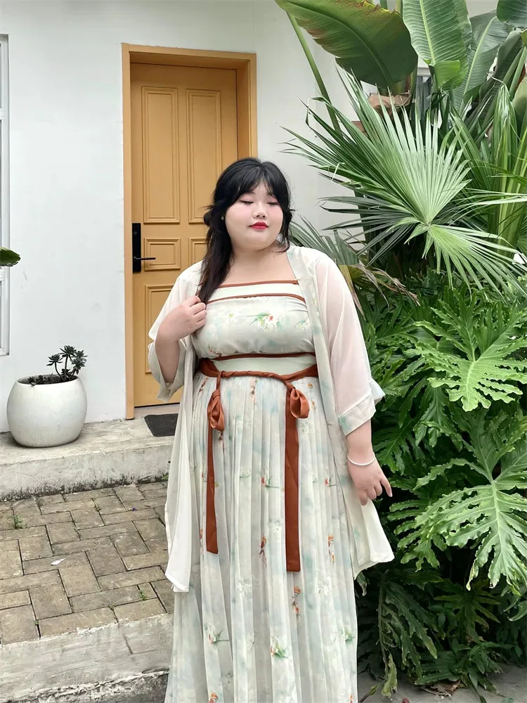 Misty Rain 烟雨 Modernized Song Dynasty Goldfish Plus Size Ruqun Set