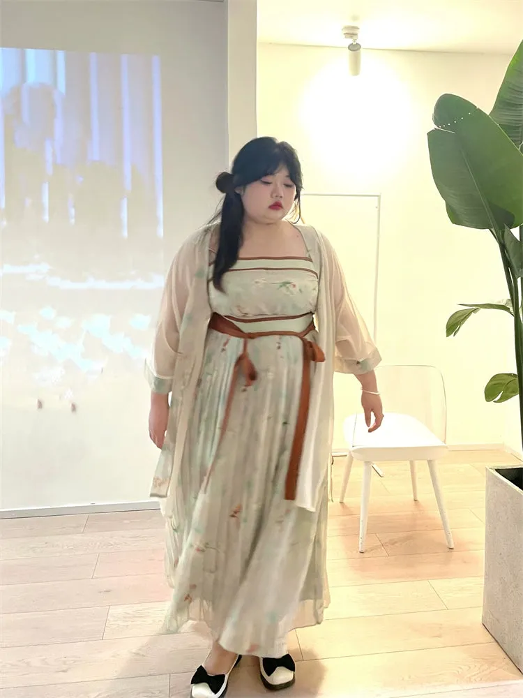 Misty Rain 烟雨 Modernized Song Dynasty Goldfish Plus Size Ruqun Set