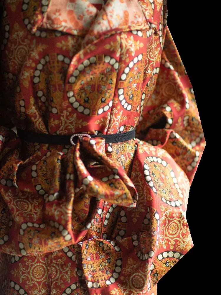 Mogao 莫高 Tang Dynasty Unisex Mandala Brocade Yuanlingpao Robe