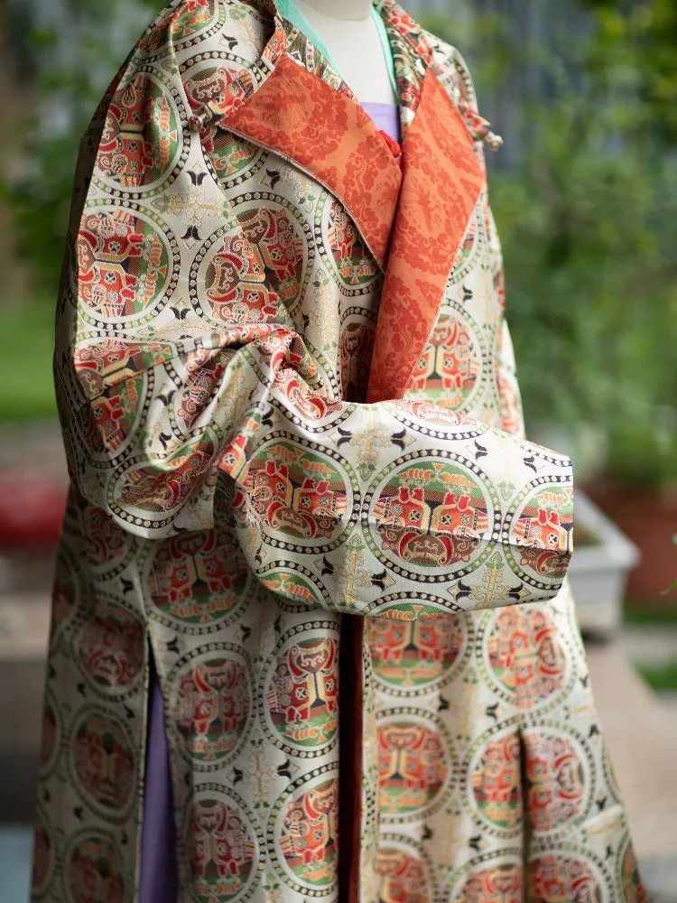Mogao 莫高 Tang Dynasty Unisex Mandala Brocade Yuanlingpao Robe