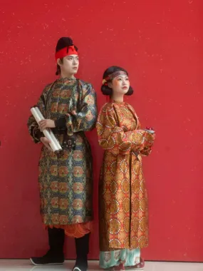 Mogao 莫高 Tang Dynasty Unisex Mandala Brocade Yuanlingpao Robe