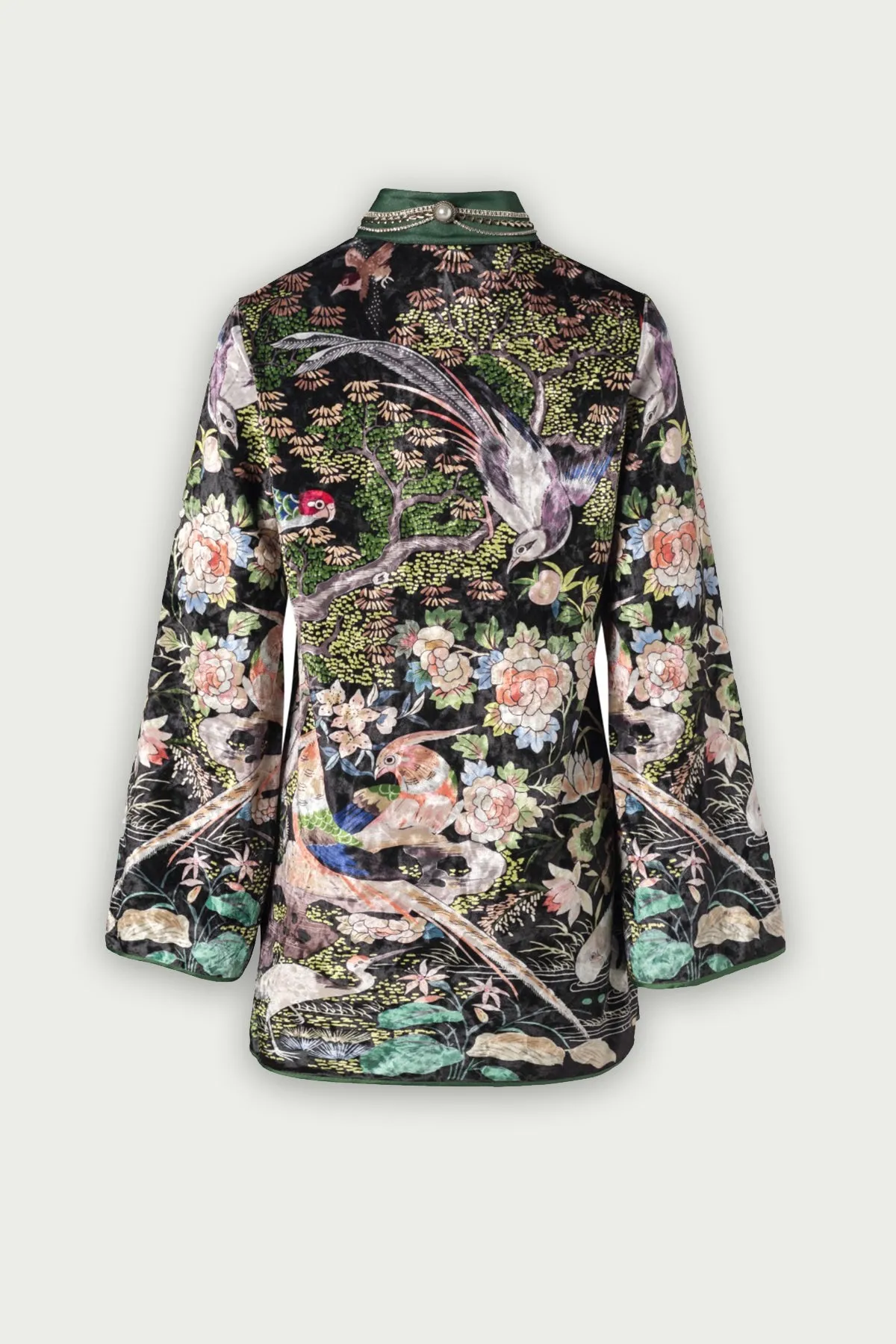 Mukzin | Floral Print Cheongsam Dress - Space In The Gourd