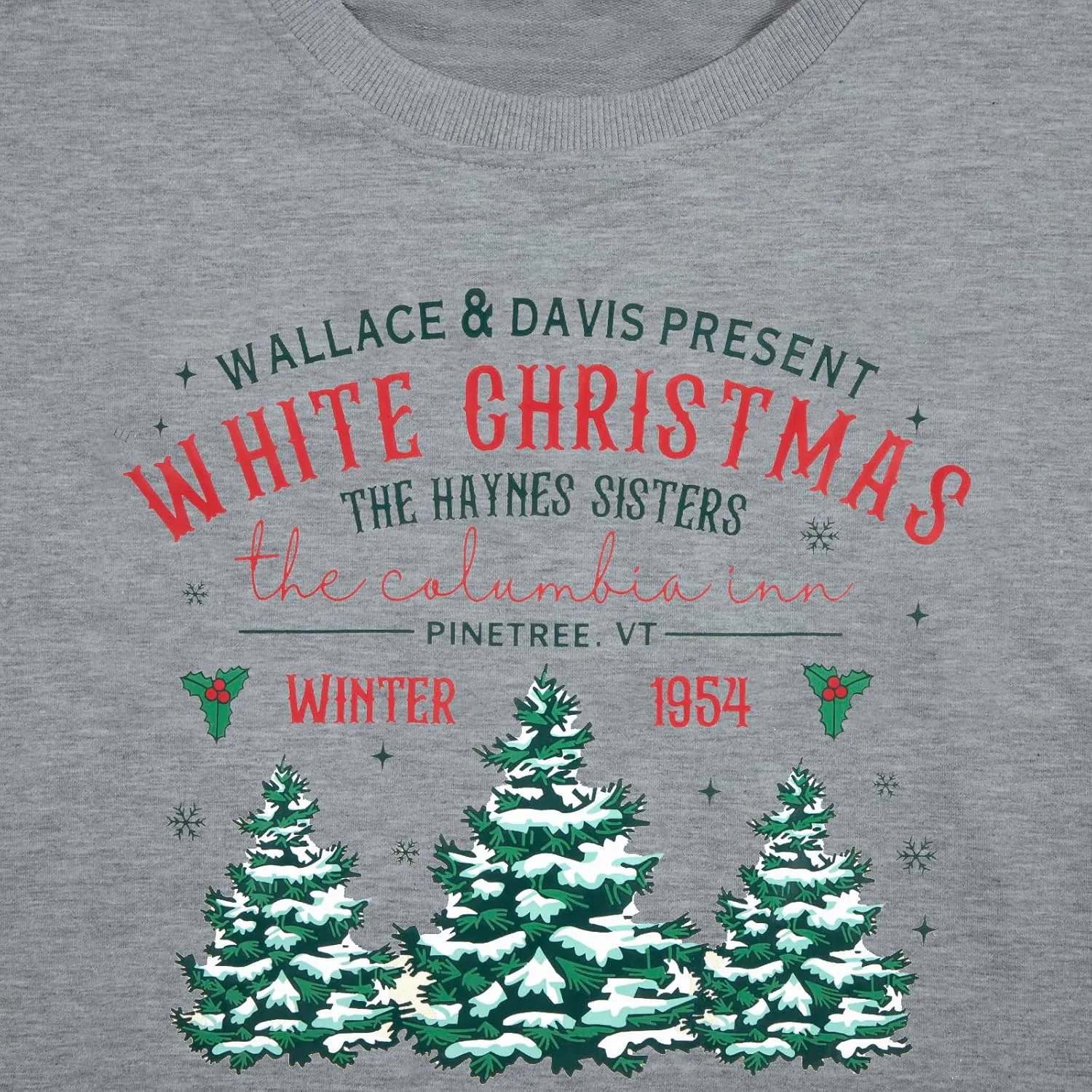 MYHALF Womens White Christmas Sweatshirt Crewneck Christmas Tree Graphic Shirts Oversized Xmas Pullover Sweater