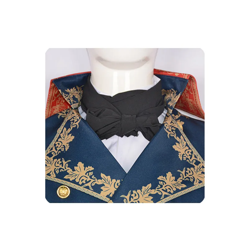 Napoleon Cosplay Costume 2023 Movie Napoleon Bonaparte Suit Emperor Blue Military Uniform